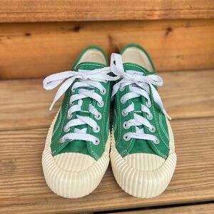 Green Canvas Excelsior Sneakers